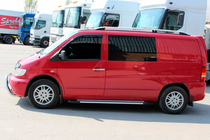Mercedes Vito W638 1996-2003 Progi Boczné Line (2 szt., Aluminium) zdjęcia 5