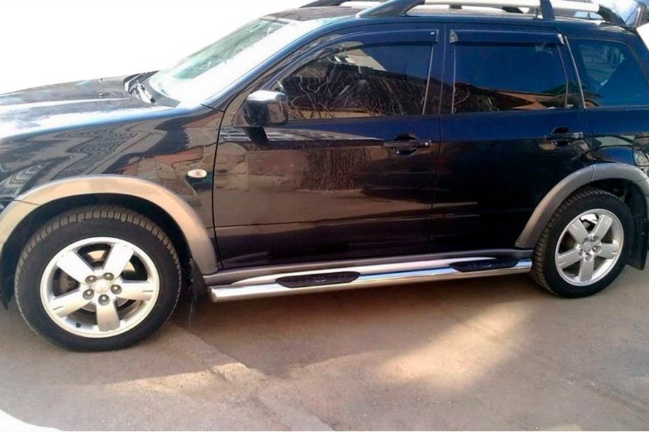 Mitsubishi Outlander 2001-2006 Rury Boczne (2 szt., Stal Nierdzewna) Image