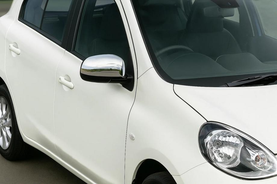 Nissan Micra K13 2011-2016 Nakładki na Lusterka (2 szt., Stal Nierdzewna) Image