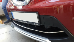 Nissan Qashqai 2014-2021 Nakładka na przedni zderzak stal nierdzewna (2014-2017) OmsaLine - Włoska Stal Nierdzewna zdjęcia 3