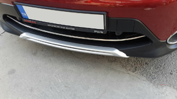Nissan Qashqai 2014-2021 Nakładka na przedni zderzak stal nierdzewna (2014-2017) OmsaLine - Włoska Stal Nierdzewna zdjęcia 4