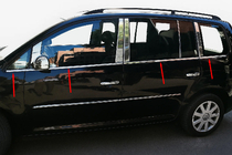 Volkswagen Touran 2003-2010 Zewnetzne listwy okien nierdzewne (8 szt) Carmos - Turecka Stal Nierdzewna zdjęcia 1