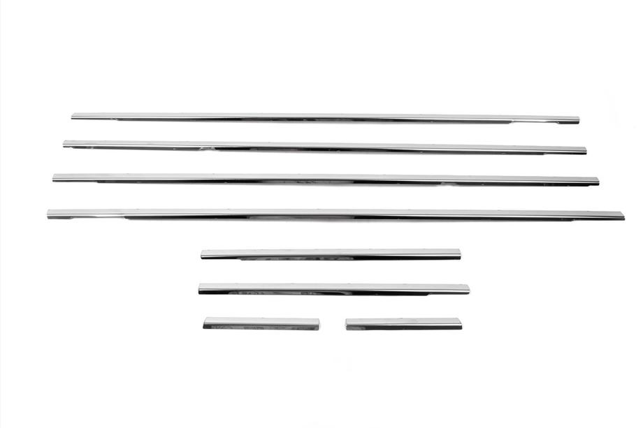 Volkswagen Touran 2003-2010 Zewnetzne listwy okien nierdzewne (8 szt) Zdjęcia 2