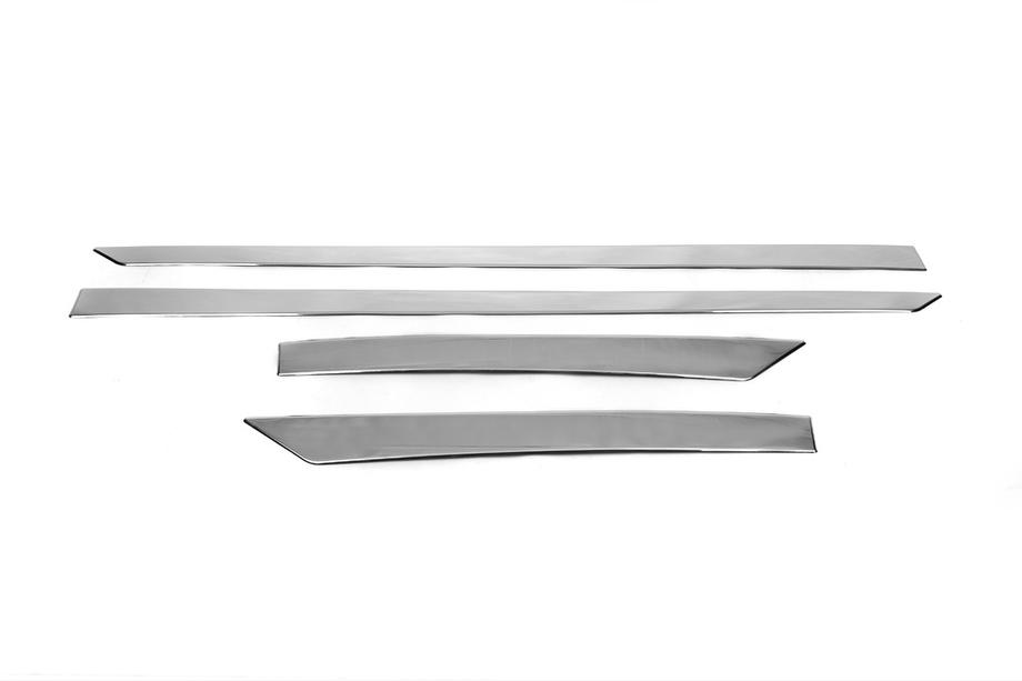 Nissan Qashqai 2014-2021 Listwy drzwiowe OmsaLine (4 szt, stal nierdzewna) Chrom Zdjęcia 2