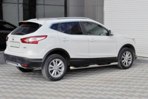 Nissan Qashqai 2014-2021 Rury Boczné (2014-2017, 2 szt., Stal Nierdzewna) zdjęcia 1