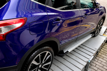 Nissan Qashqai 2014-2021 Progi Boczné Typ X5 (2 szt., Aluminium) zdjęcia 4