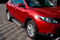 Nissan Qashqai 2014-2021 Progi Boczné Line (2 szt., Aluminium) zdjęcia 1