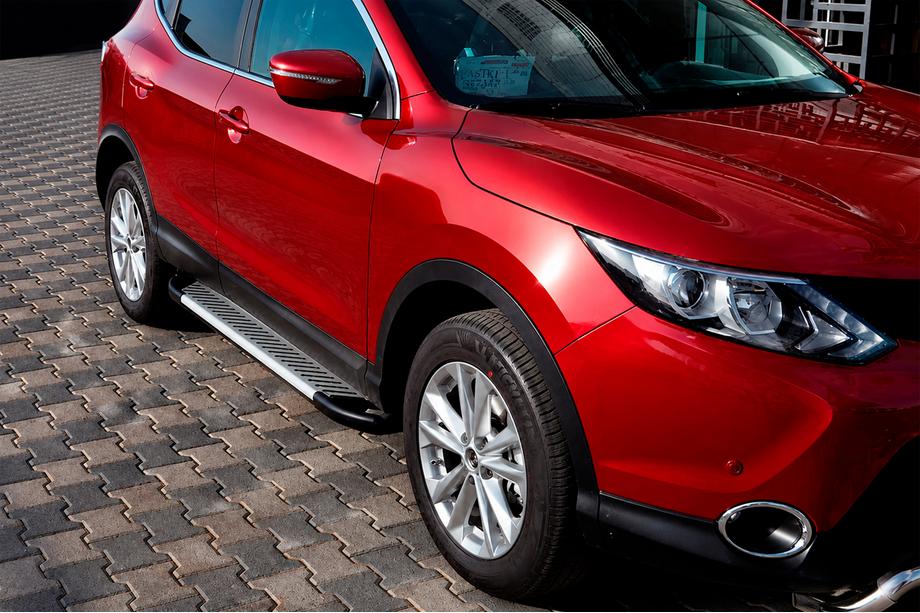 Nissan Qashqai 2014-2021 Progi Boczné Line (2 szt., Aluminium) Image