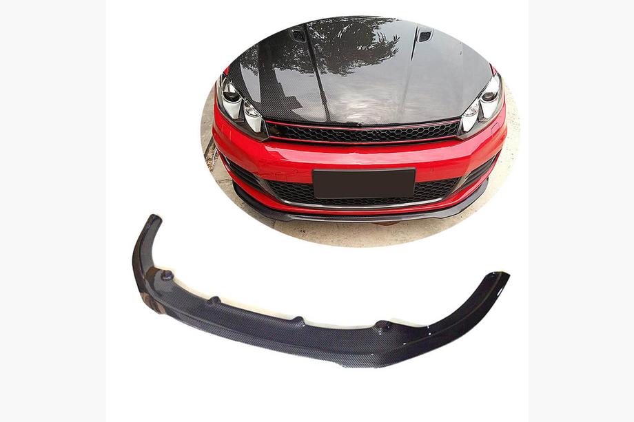 Volkswagen Golf 6 2008-2014 Nakładka na przedni zderzak Lip V1 (do GTI HB 2010-2013, Carbon) Image
