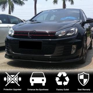 Nakładka Zderzaka Przedniego Lip V2 do GTI HB 2010-2013 Carbon zdjęcia 2