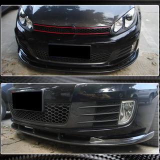 Nakładka Zderzaka Przedniego Lip V2 do GTI HB 2010-2013 Carbon zdjęcia 4