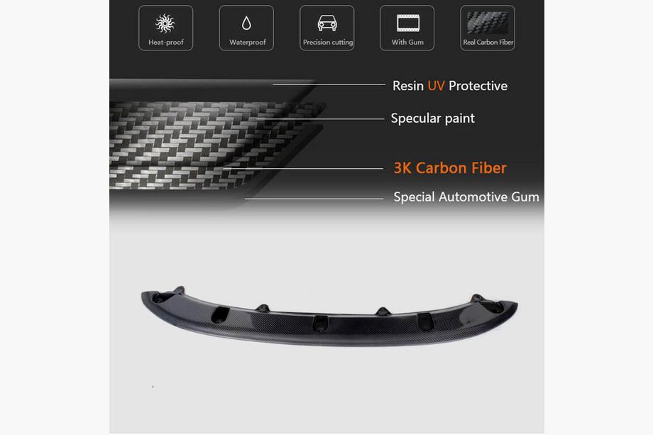Volkswagen Golf 6 2008-2014 Lotka Przedniego Zderzaka Lip V3 do GTI HB 2010-2013 Carbon Zdjęcia 4