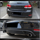 Volkswagen Golf 6 2008-2014 Dyfuzor tylnego zderzaka V2 do GTI HB 2010-2013, Carbon zdjęcia 3