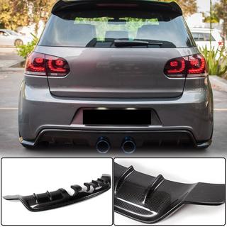 Dyfuzor Tylny Zderzaka V1 do R/R20 HB 2010-2013 Carbon Volkswagen Golf 6 2008-2014 zdjęcia 1