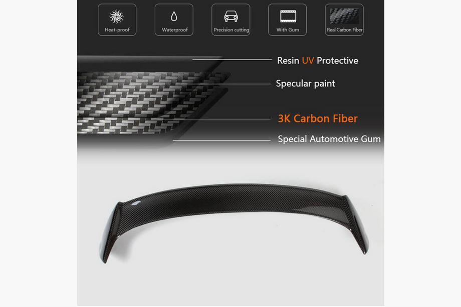Volkswagen Scirocco 2008-2017 Spoiler V3 (do Base, Carbon) Zdjęcia 5