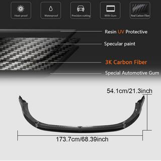 Nakładka na Przedni Zderzak Lip (do GTI HB, Suchy Carbon) zdjęcia 4