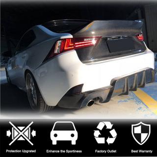 Dyfuzor tylnego zderzaka V1 do Base/F-Sport 2013-2016, Carbon Lexus IS 2013- zdjęcia 2