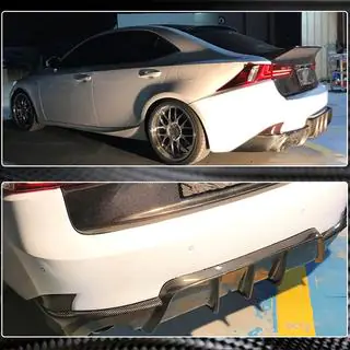 Dyfuzor tylnego zderzaka V1 do Base/F-Sport 2013-2016, Carbon zdjęcia 4