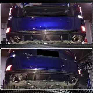 Dyfuzor tylnego zderzaka V2 do Base/F-Sport 2013-2016, Carbon zdjęcia 4