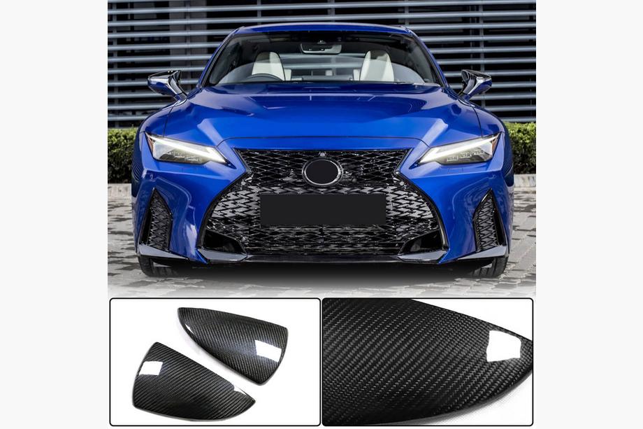 Lexus IS 2013- Nakładki na Lusterka (dla 2020+, Suchy Carbon) Image