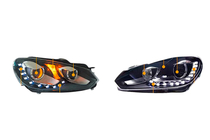 Volkswagen Golf 6 2008-2014 Reflektory przednie LED z światłami do jazdy dziennej (2 szt.) zdjęcia 3
