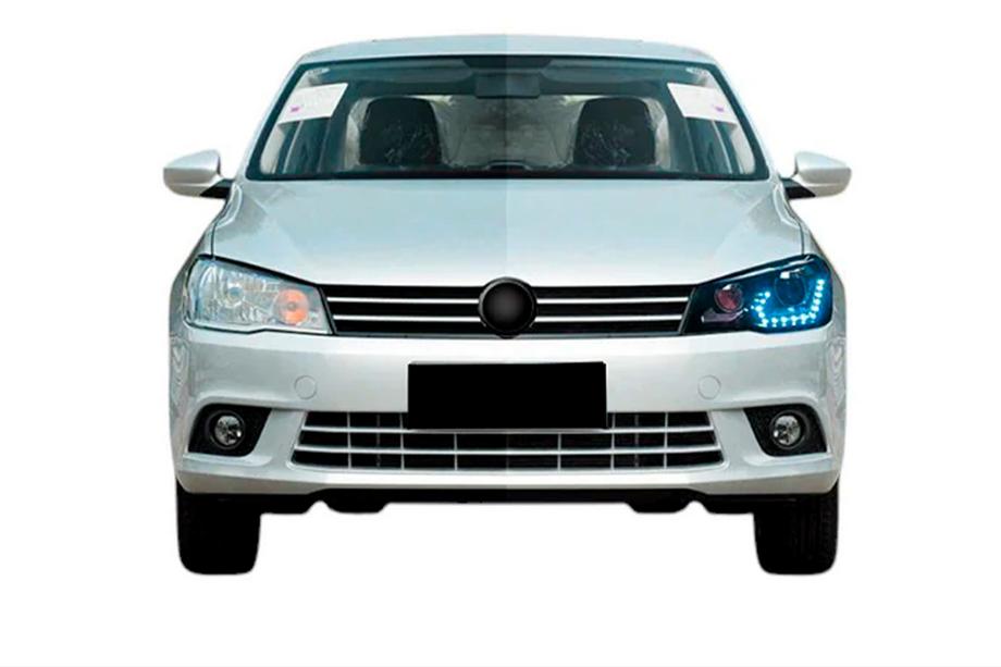 Volkswagen Jetta 2011-2018 Reflektory przednie LED z światłami do jazdy dziennej (2 szt.) Image