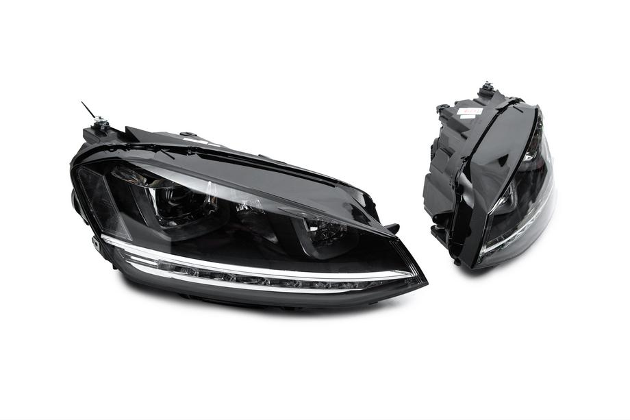 Volkswagen Golf 7/E-Golf 2012-2020 Reflektory przednie bez modułów (2012-2017, kierunkowskaz sekwencyjny, 2 szt.) Zdjęcia 3