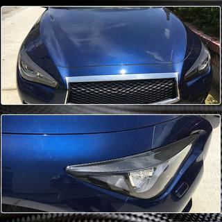 Brewki na reflektory (do Q50 2014-2017, Carbon) Infiniti Q50/Q60 2013-2024 zdjęcia 3