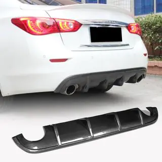 Dyfuzor tylnego zderzaka V1 do Q50 Base/Sport 2014-2017, Carbon zdjęcia 1