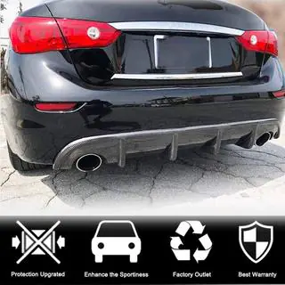 Dyfuzor tylnego zderzaka V1 do Q50 Base/Sport 2014-2017, Carbon zdjęcia 2
