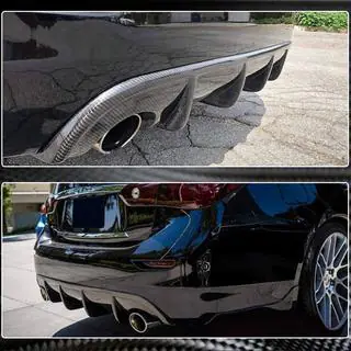 Dyfuzor tylnego zderzaka V1 do Q50 Base/Sport 2014-2017, Carbon zdjęcia 4