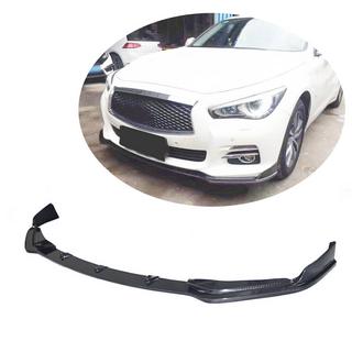Nakładka na Zderzak Przedni Lip V1 do Q50 Base 2014-2017 Carbon Infiniti Q50/Q60 2013-2024 zdjęcia 1