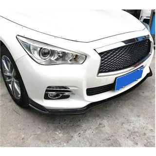 Nakładka na Zderzak Przedni Lip V1 do Q50 Base 2014-2017 Carbon zdjęcia 3