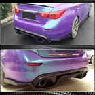 Infiniti Q50/Q60 2013-2024 Dyfuzor tylnego zderzaka V3 do Q50 Base/Sport 2014-2017, Carbon zdjęcia 4