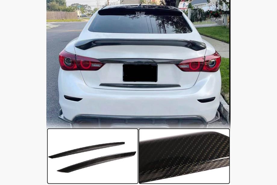 Infiniti Q50/Q60 2013-2024 Nakładka na klapę bagażnika (do Q50 Base/Sport 2014-2017, Carbon) Image
