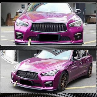 Nakładka Zderzaka Przedniego Lip V1 do Q50 Sport 2014-2017 Carbon Infiniti Q50/Q60 2013-2024 zdjęcia 3