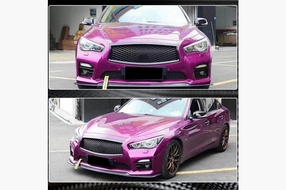 Infiniti Q50/Q60 2013-2024 Nakładka Zderzaka Przedniego Lip V1 do Q50 Sport 2014-2017 Carbon Zdjęcia 3