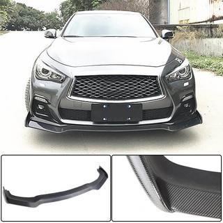 Nakładka Zderzaka Przedniego Lip V2 do Q50 Sport 2018-2022 Carbon Infiniti Q50/Q60 2013-2024 zdjęcia 2
