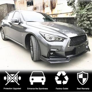 Nakładka Zderzaka Przedniego Lip V2 do Q50 Sport 2018-2022 Carbon Infiniti Q50/Q60 2013-2024 zdjęcia 3
