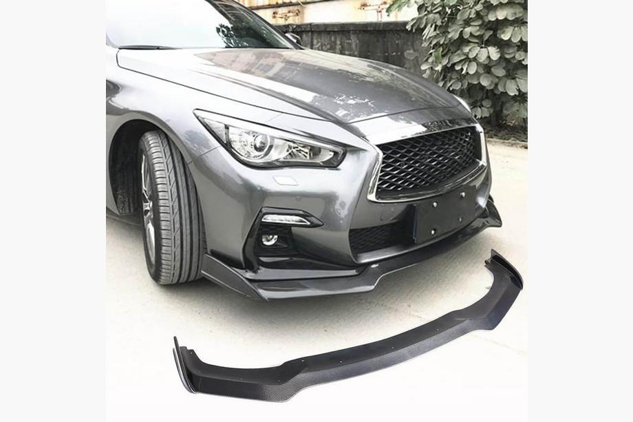 Infiniti Q50/Q60 2013-2024 Nakładka Zderzaka Przedniego Lip V2 do Q50 Sport 2018-2022 Carbon Zdjęcia 1