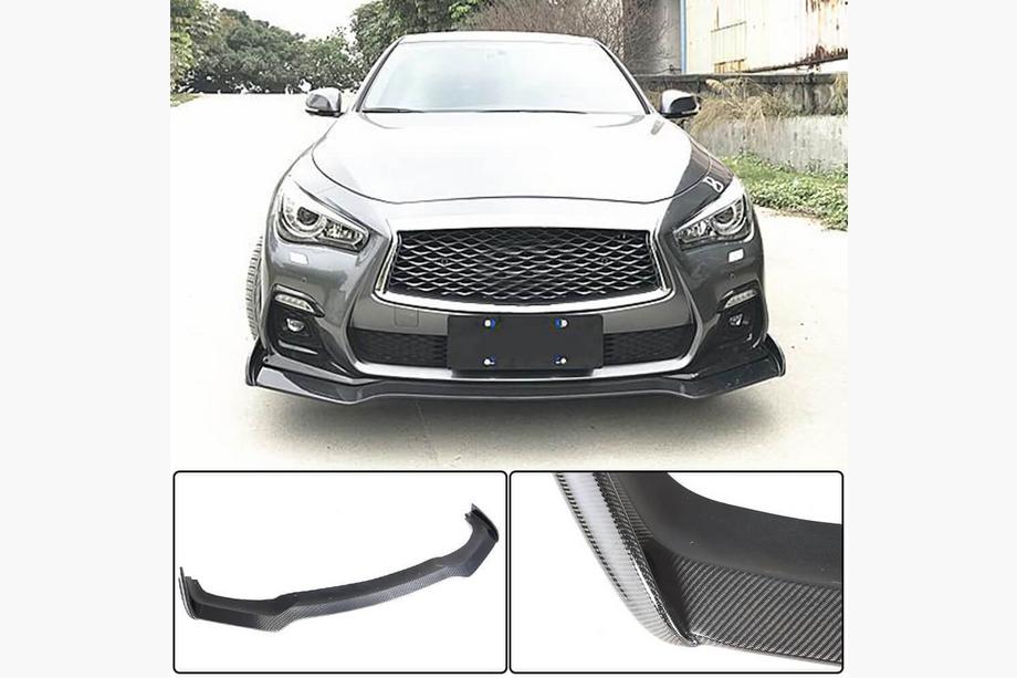 Infiniti Q50/Q60 2013-2024 Nakładka Zderzaka Przedniego Lip V2 do Q50 Sport 2018-2022 Carbon Zdjęcia 2