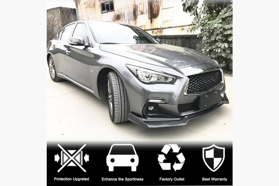 Infiniti Q50/Q60 2013-2024 Nakładka Zderzaka Przedniego Lip V2 do Q50 Sport 2018-2022 Carbon Zdjęcia 3