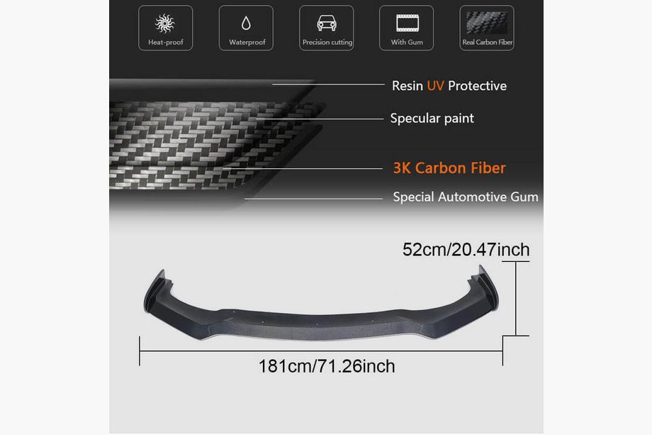 Infiniti Q50/Q60 2013-2024 Nakładka Zderzaka Przedniego Lip V2 do Q50 Sport 2018-2022 Carbon Zdjęcia 6