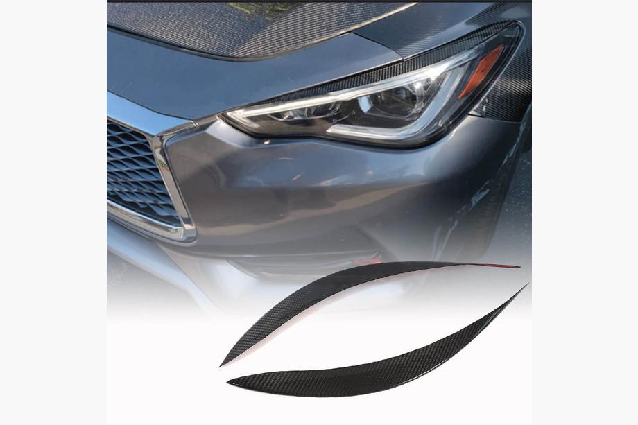 Infiniti Q50/Q60 2013-2024 Brewki na reflektory (do Q60 2016-2022, Carbon) Image