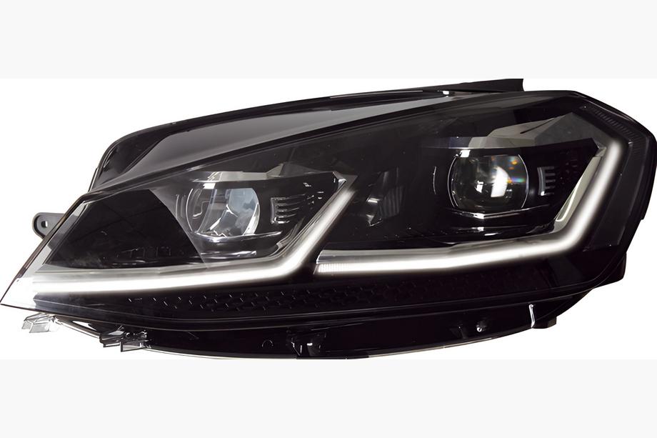 Volkswagen Golf 7/E-Golf 2012-2020 Reflektory przednie z modułami Silver FullLed Style (2012-2017, komplet 2 szt.) Image