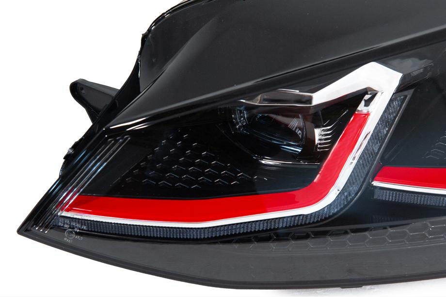Volkswagen Golf 7/E-Golf 2012-2020 Przednie reflektory Red FullLed (2012-2017, bez sterowników, 2 szt.) Zdjęcia 7