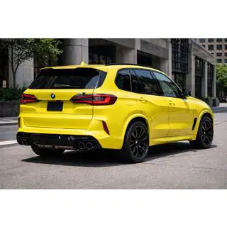 Zderzak tylny z dyfuzorem w stylu X5M F95 zdjęcia 2