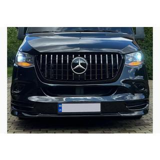 Przedni Grill Panamericana GT Chrom Premium V2 (Z Ramką) Mercedes Sprinter W907/W910 2018- zdjęcia 1
