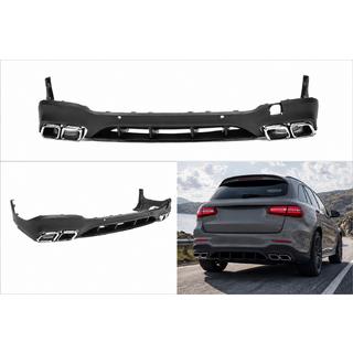 Tylny dyfuzor z końcówkami Srebrny (Design AMG63) zdjęcia 1
