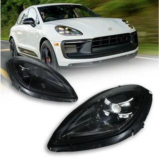 Przednie reflektory czarne (do 2018-2021, 2 szt.) Porsche Macan 2014-2024